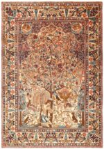 Beautiful Antique Persian Kerman Rug by Master Aboul Ghasem Kermani 49006 Nazmiyal