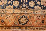 royal blue background antique indian rug 48631 border Nazmiyal