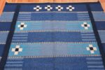 Vintage Swedish Kilim Rug 49019 Geometric Top Nazmiyal