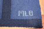 Vintage Swedish Kilim Rug 49019 Initials Nazmiyal