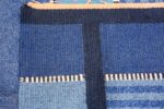 Vintage Swedish Kilim Rug 49019 Linear Knots Nazmiyal