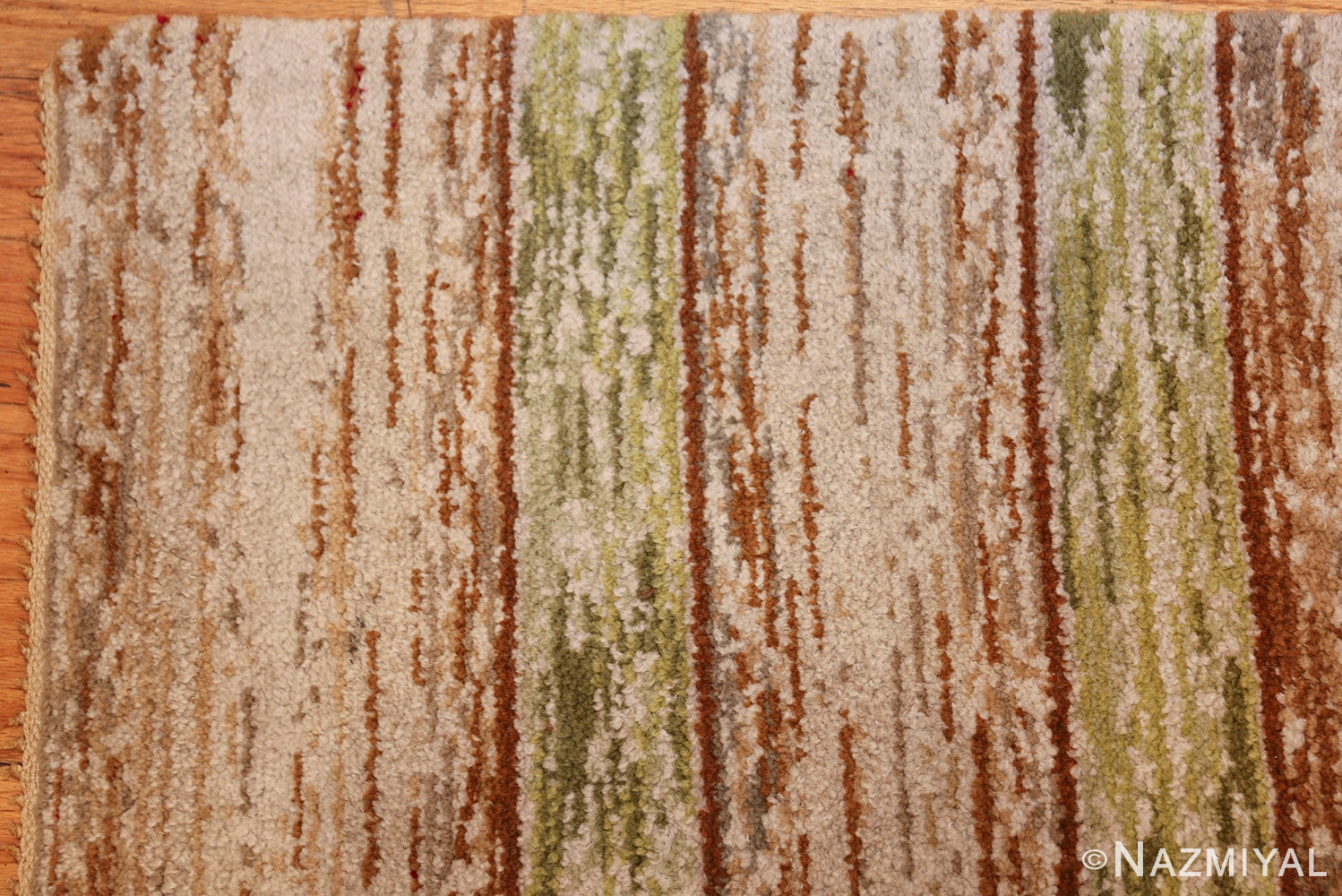vintage double sided swedish rug 49018 corner Nazmiyal