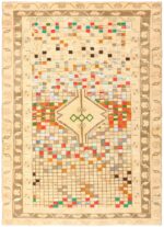 Whimsical Tribal Persian Gabbeh Rug 48814