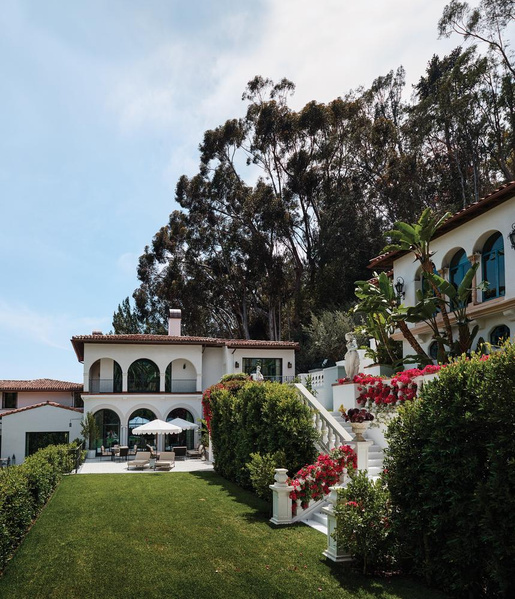 A view of the Santa Monica villa, main house and guest house in view. Shane-Smith-Santa-Monica-Home