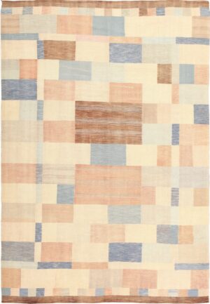 Modern Swedish Kilim Rug 49049 by Nazmiyal