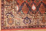 qum kapi silk and metallic antique turkish rug 49066 corner Nazmiyal
