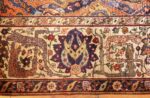 qum kapi silk and metallic antique turkish rug 49066 details Nazmiyal