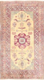 Yellow Silk Turkish Khotan Rug 49028