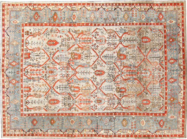 Turkish Ghiordes Carpet Large Antique Turkish Ghiordes Carpet