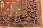 antique persian heriz serapi rug 48632 corner Nazmiyal