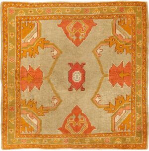 Antique Turkish Oushak Rug 49061
