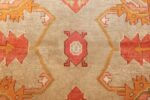square antique oushak rug 49061 middle Nazmiyal