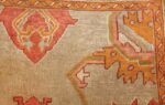 square antique oushak rug 49061 side Nazmiyal