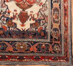 Picture of the corner of the Antique Tribal Persian Bakshaish Rug 49156