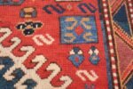 Antique Tribal Caucasian Borchalou Kazak Rug 49094 Blue Earrings Antique Tribal Caucasian Borchalou Kazak Rug 49094 Blue Earrings Nazmiyal