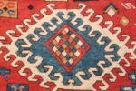 Antique Tribal Caucasian Borchalou Kazak Rug 49094 Central Medallion Antique Tribal Caucasian Borchalou Kazak Rug 49094 Central Medallion Nazmiyal