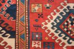 Antique Tribal Caucasian Borchalou Kazak Rug 49094 Blue Earrings Antique Tribal Caucasian Borchalou Kazak Rug 49094 Blue Earrings Nazmiyal
