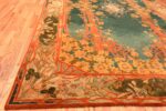 Corner Antique Art Nouveau Irish Donegal rug 49155 by Nazmiyal