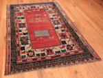 Full Tribal rust Antique Caucasian Kazak rug 49090 by Nazmiyal