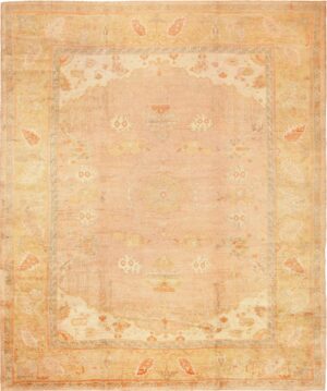 Large Decorative Antique Turkish Oushak Rug 49165