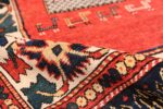 Pile Tribal rust Antique Caucasian Kazak rug 49090 by Nazmiyal