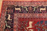 tree of life animal garden design persian khorassan rug 49009 corner Nazmiyal
