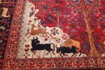tree of life animal garden design persian khorassan rug 49009 design Nazmiyal