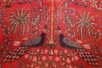 tree of life animal garden design persian khorassan rug 49009 peacock Nazmiyal