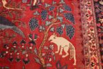 tree of life animal garden design persian khorassan rug 49009 wolf Nazmiyal