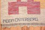 vintage scandinavian swedish kilim rug by agda osterberg 49123 name Nazmiyal