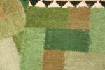 Vintage Scandinavian Swedish Rug by Ingrid Hellman Knafve 49114 Green Knots Back Nazmiyal