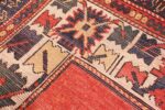 Weave Tribal rust Antique Caucasian Kazak rug 49090 by Nazmiyal