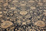 Antique Blue Indian Agra Rug 49171 Central Medallion Nazmiyal