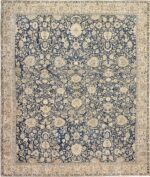 Antique Blue Indian Agra Rug 49171 Nazmiyal