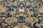 Antique Blue Indian Agra Rug 49171 Triangle Nazmiyal