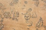 antique large indian agra rug 49167 lioness Nazmiyal