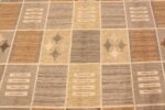 Background Vintage Scandinavian Swedish Kilim designed by Rakel Callander rug 49129 from Nazmiyal antique rugs collection