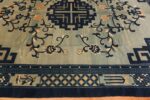 Border light Blue antique Chinese Peking rug 49120 by Nazmiyal