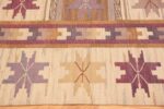 Border Vintage Scandinavian Swedish Marta Maas Fjetterstrom Kilim rug 49127 by Nazmiyal