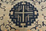 Center light Blue antique Chinese Peking rug 49120 by Nazmiyal