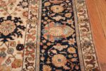 fine antique ivory background persian tabriz rug 49191 border Nazmiyal