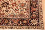 fine antique ivory background persian tabriz rug 49191 corner Nazmiyal
