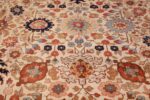 fine antique ivory background persian tabriz rug 49191 design Nazmiyal