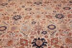 fine antique ivory background persian tabriz rug 49191 middle Nazmiyal