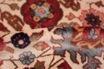 fine antique ivory background persian tabriz rug 49191 pile Nazmiyal