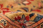 gold background antique persian sarouk farahan rug 49169 pile Nazmiyal