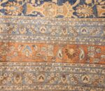 light blue antique persian khorassan rug 49172 border Nazmiyal