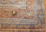 light blue antique persian khorassan rug 49172 corner Nazmiyal