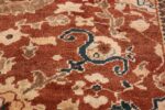 Oversized Antique Persian Sultanabad Rug 49142 Blue Flower Nazmiyal
