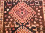 shabby chic antique persian kurdish rug 49150 animals Nazmiyal